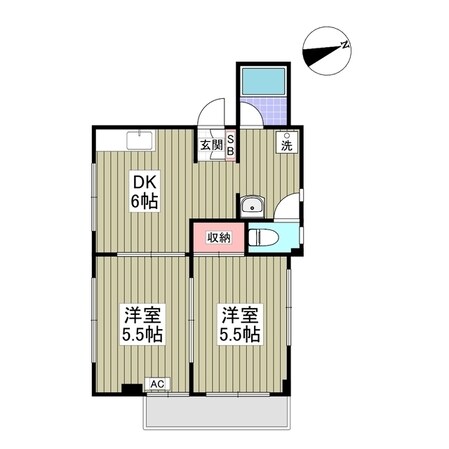 平野マンションの物件間取画像